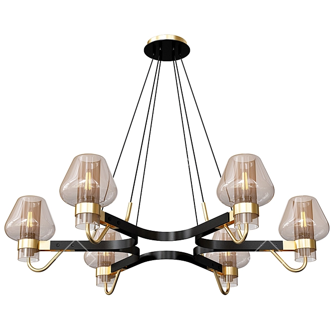 Anzazo Magma Chandelier 3D Model 3D model image 7