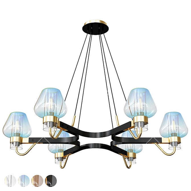 Anzazo Magma Chandelier 3D Model 3D model image 9