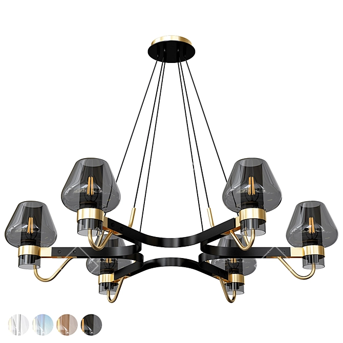 Anzazo Magma Chandelier 3D Model 3D model image 10