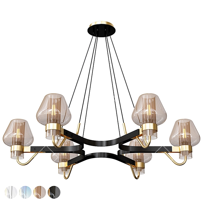 Anzazo Magma Chandelier 3D Model 3D model image 13