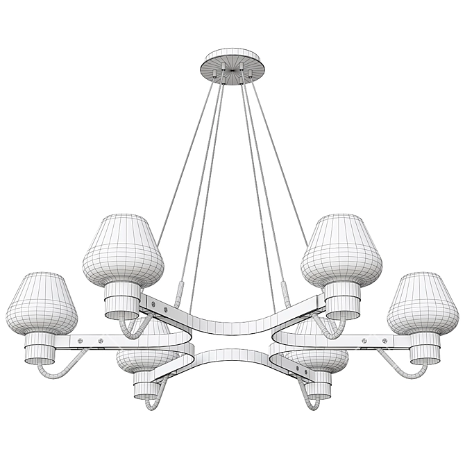 Anzazo Magma Chandelier 3D Model 3D model image 14