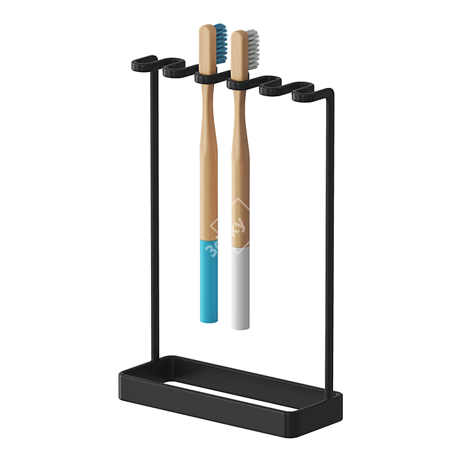 Modern Toothbrush Holder Stand 3D model image 3