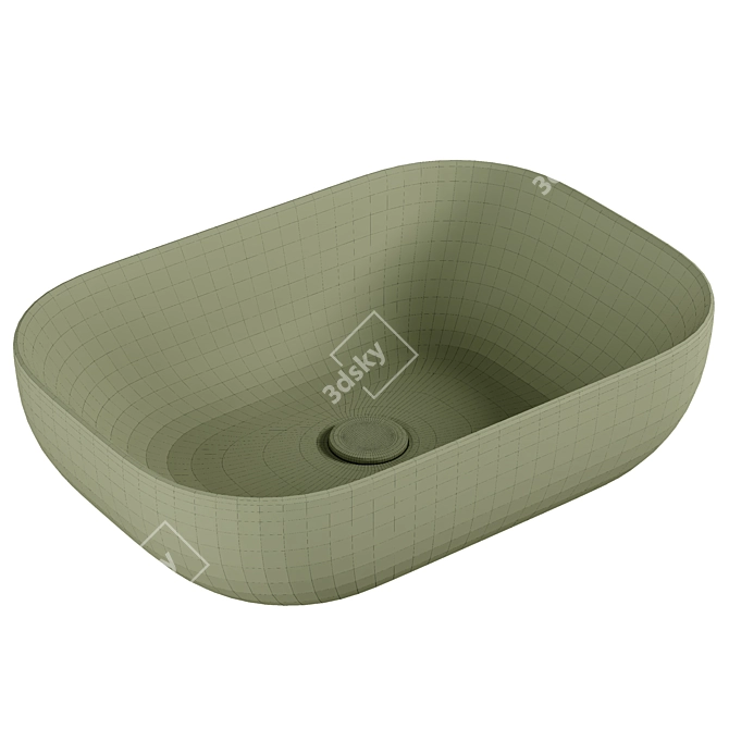 Cersanit Moduo 50 Square Basin 3D model image 2