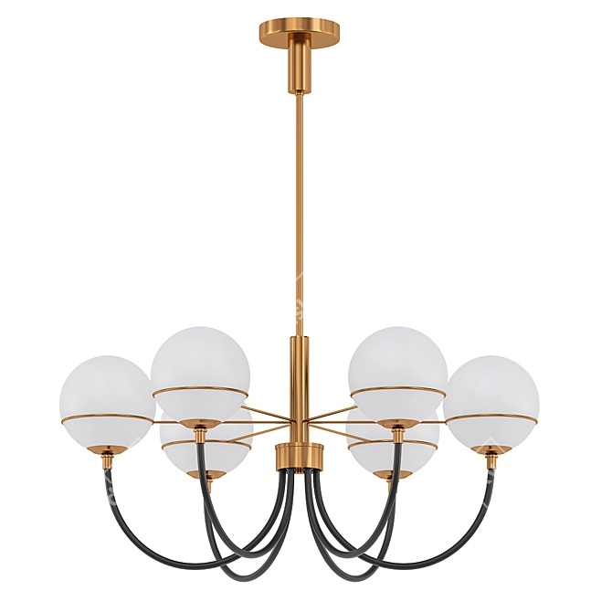 Elegant Rene Chandelier: Illuminating Charm 3D model image 1