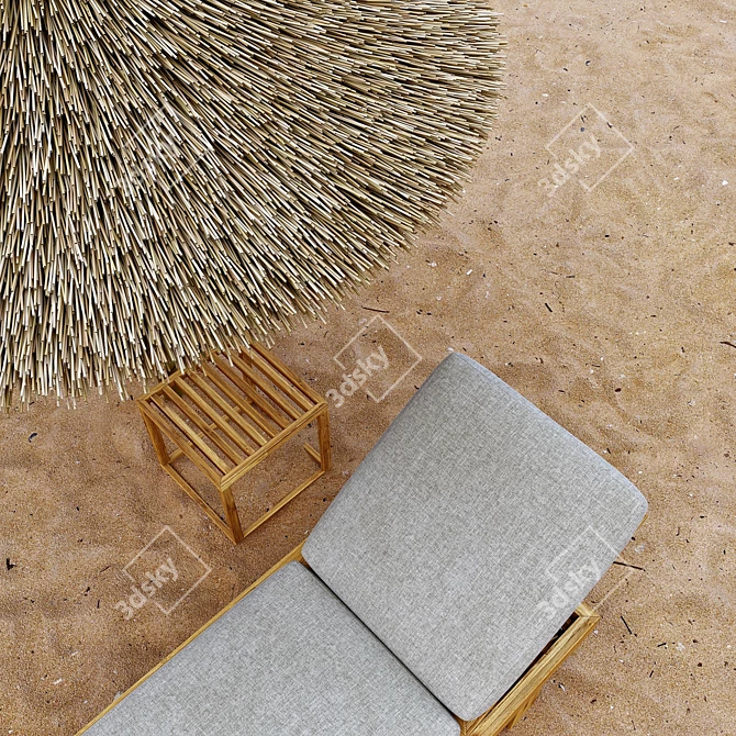 Beach Essentials Set 3D model image 4