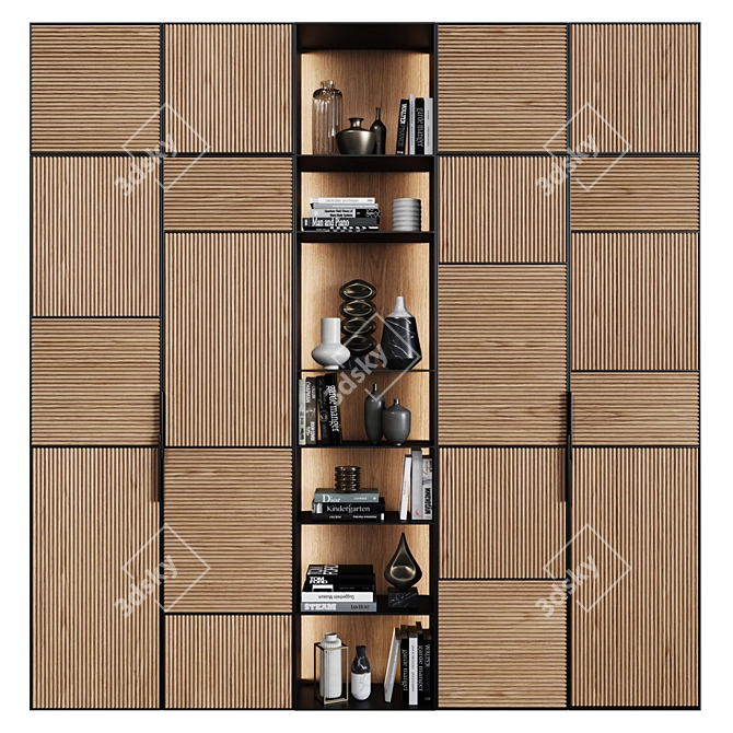 Modern Style Wardrobe 45 3D model image 2