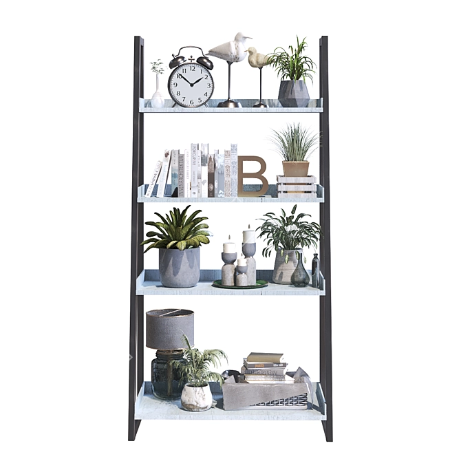 Modern Decor Shelf Set 285 3D model image 4