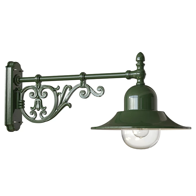 Outdoor Wall Light with Bracket 3D model image 4