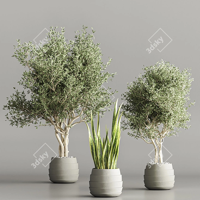 Modern Vray Plant Stand Design 3D model image 2