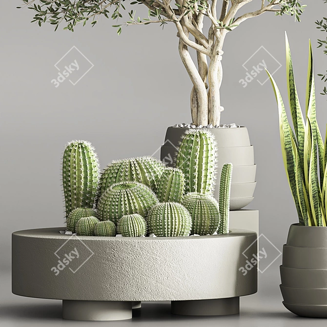 Modern Vray Plant Stand Design 3D model image 4