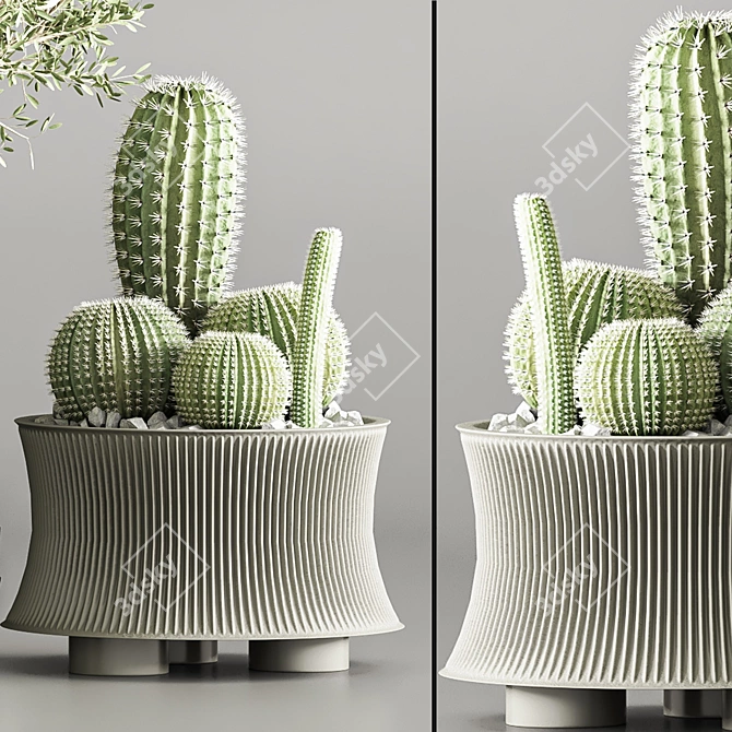 Modern Vray Plant Stand Design 3D model image 5