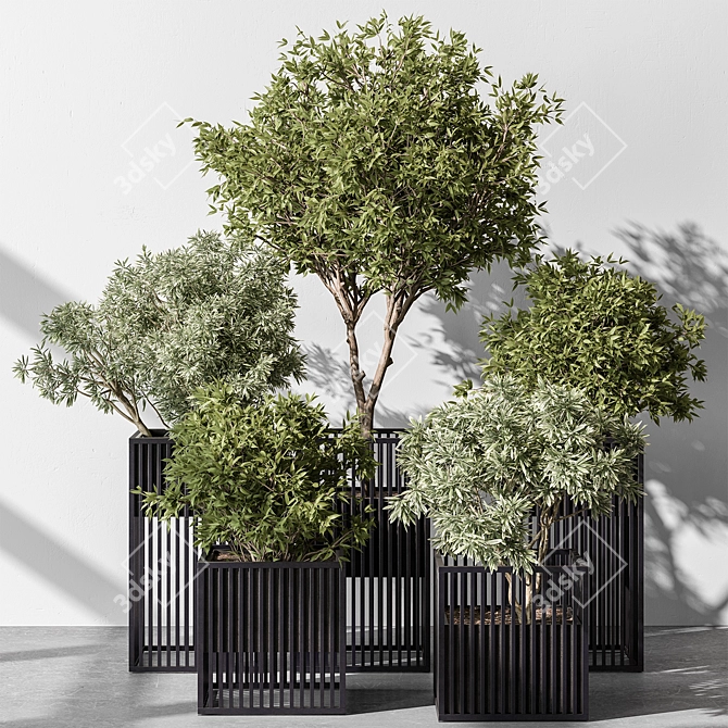 Garden Oasis Plant Duo 3D model image 2