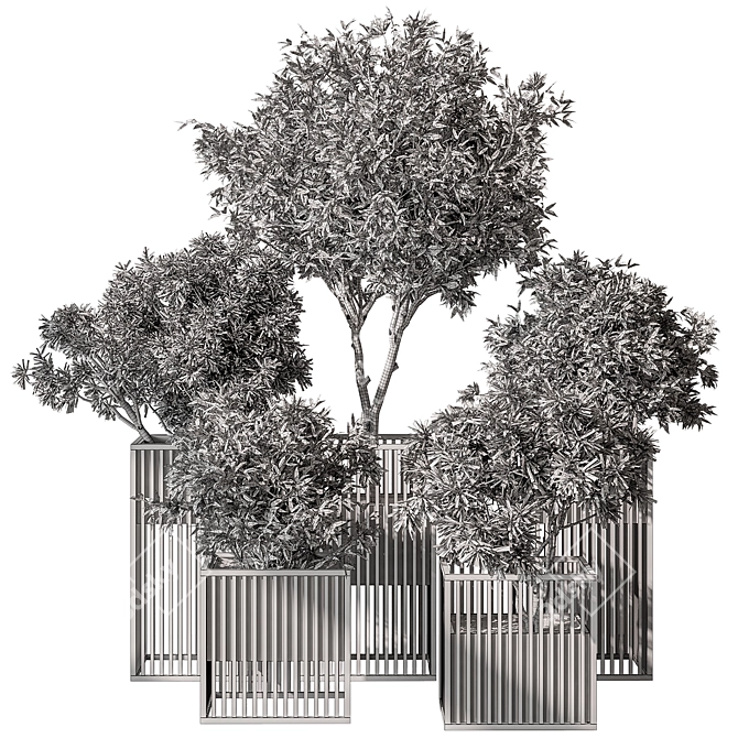 Garden Oasis Plant Duo 3D model image 5