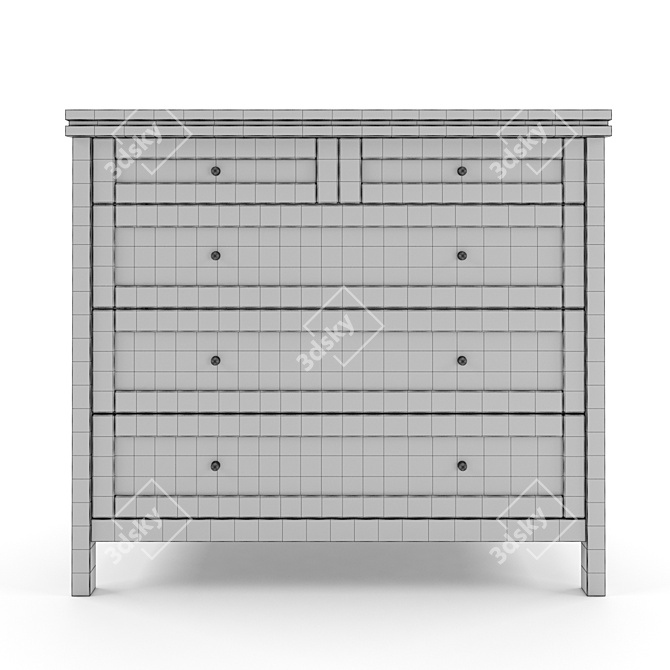 Modern 5-Drawer Gaben Chest 3D model image 2