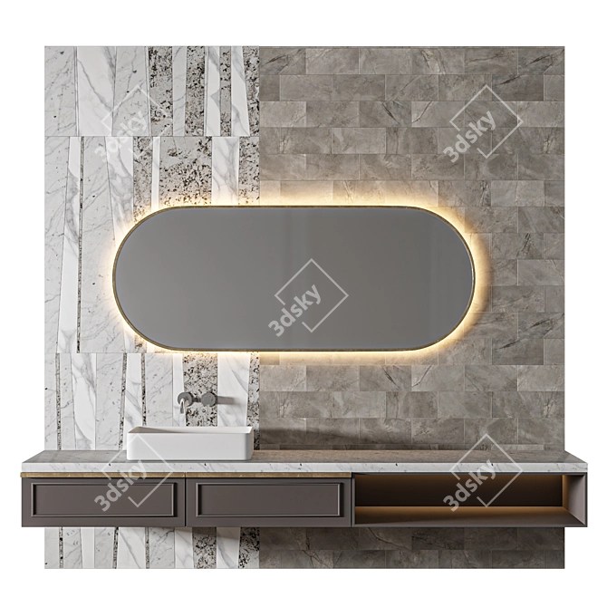 Luxury Bathroom 3D Model Assets 3D model image 1