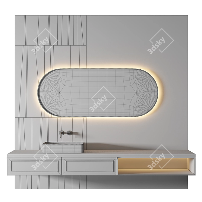 Luxury Bathroom 3D Model Assets 3D model image 2