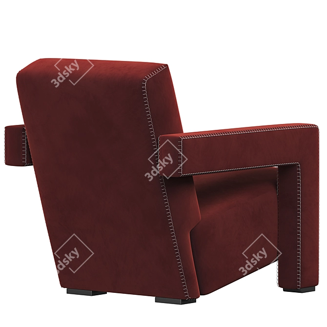 Cassina Utrecht Armchair '17 Mod 3D model image 4