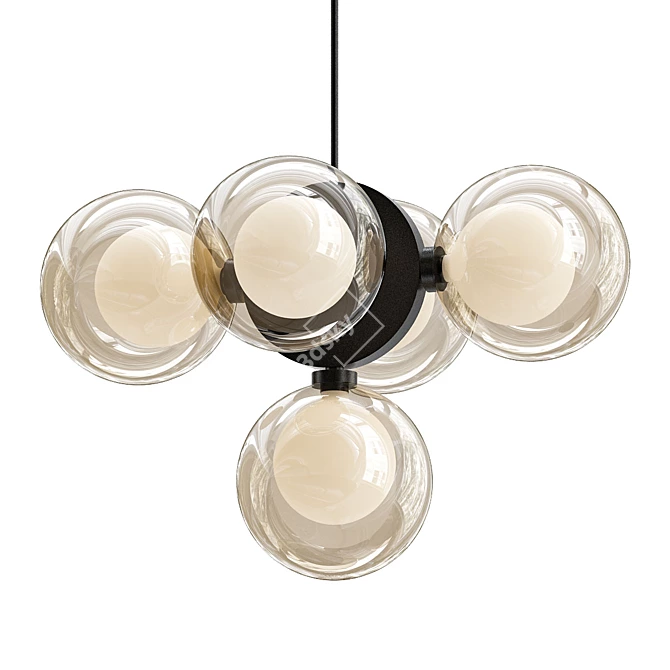 Modern Minimalist Discus 49 Ceiling Lamp 3D model image 1