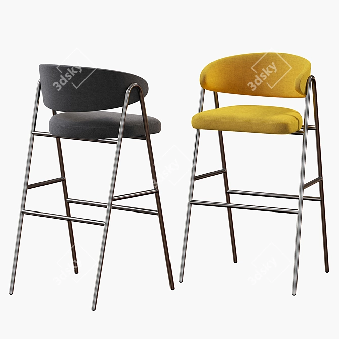 Modern Chia Bar Stool 3D model image 3