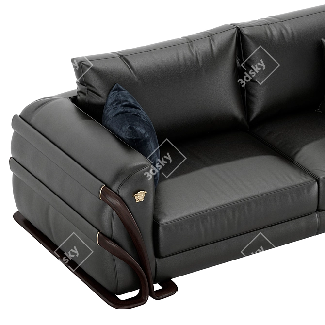 Versace Home Medusa Sofa - Luxury Elegance 3D model image 4