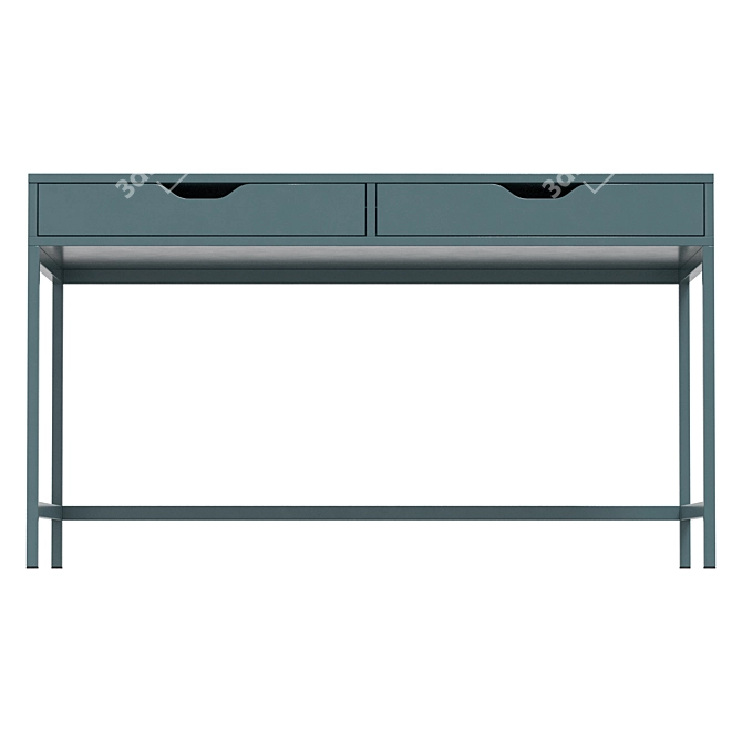 Elegant Cable Management Writing Desk 3D model image 4