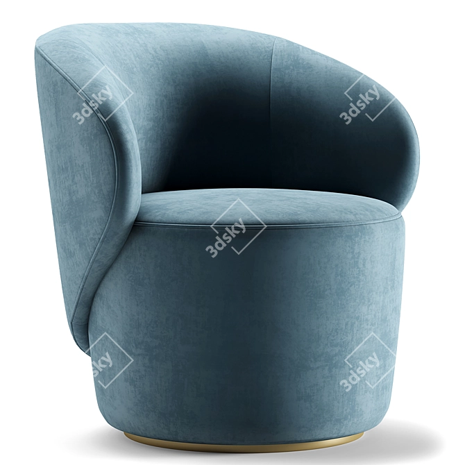 Elegant Grace Chair 3D Model 3D model image 1