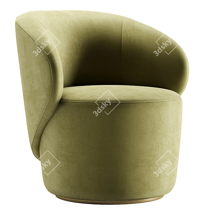 Elegant Grace Chair 3D Model 3D model image 2