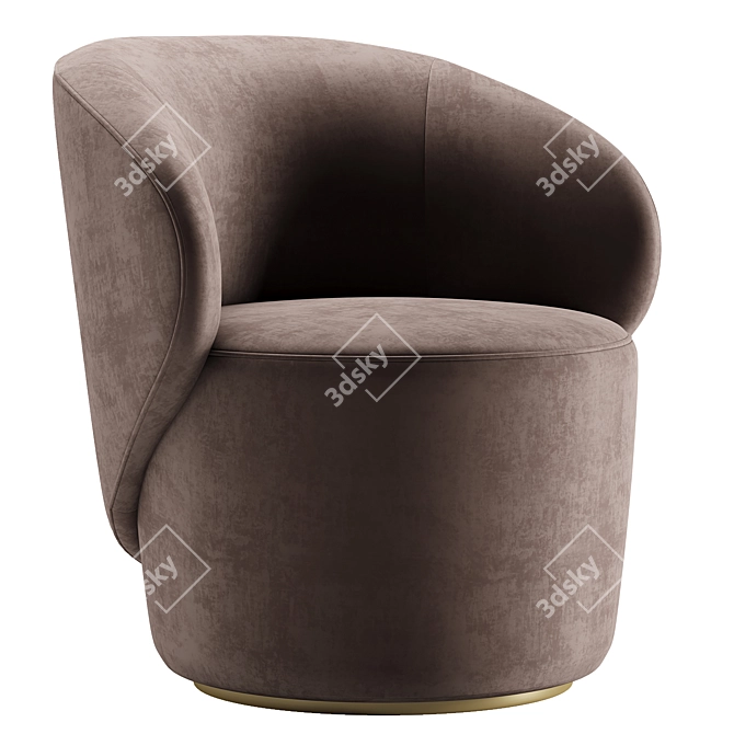 Elegant Grace Chair 3D Model 3D model image 3