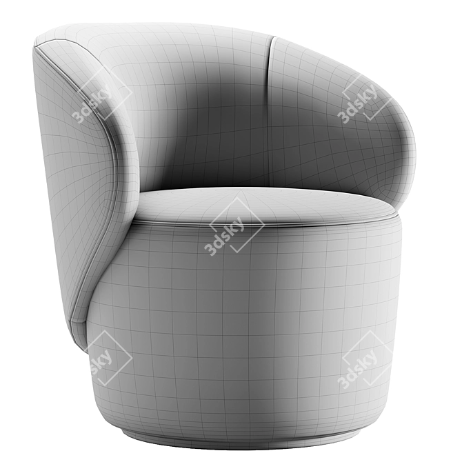 Elegant Grace Chair 3D Model 3D model image 5