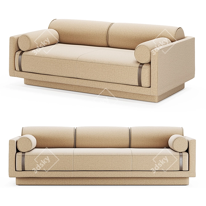 Duvivier Canapes Elsa Sofa, Elegant 3D model image 1