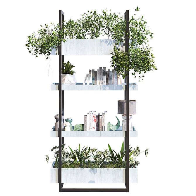 Versatile Interior Shelf Set 286 3D model image 2