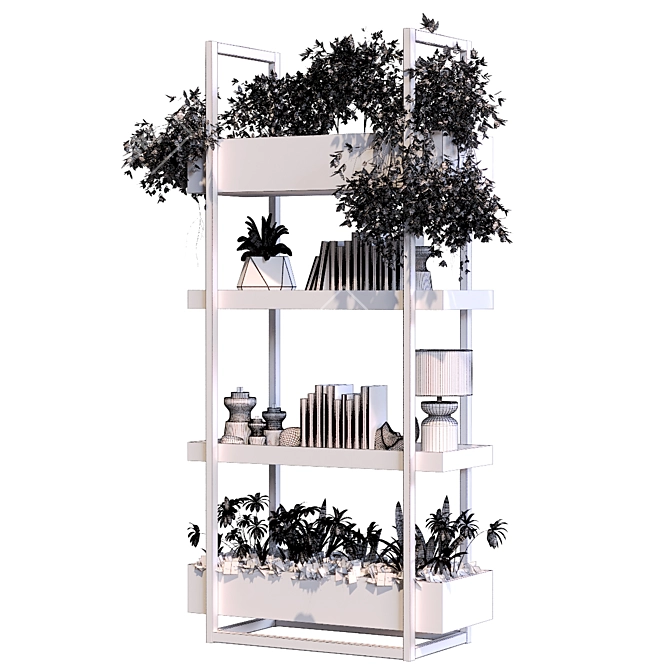 Versatile Interior Shelf Set 286 3D model image 7