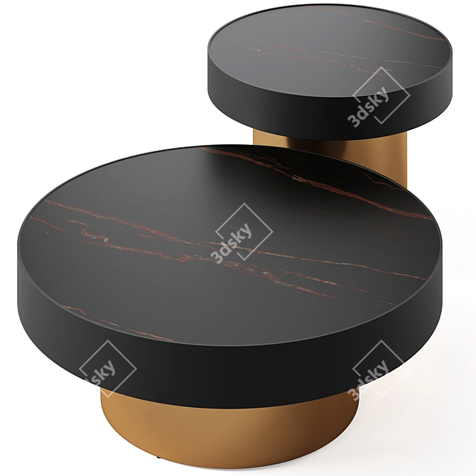 Modern Coffee Table Ferrum by Cosmo 3D model image 4