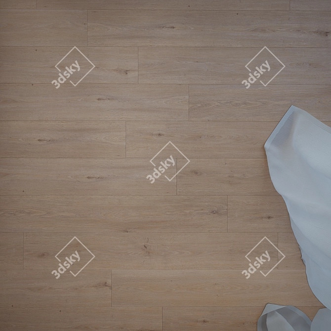 Greenland Oak Flooring Virtual Model 3D model image 2