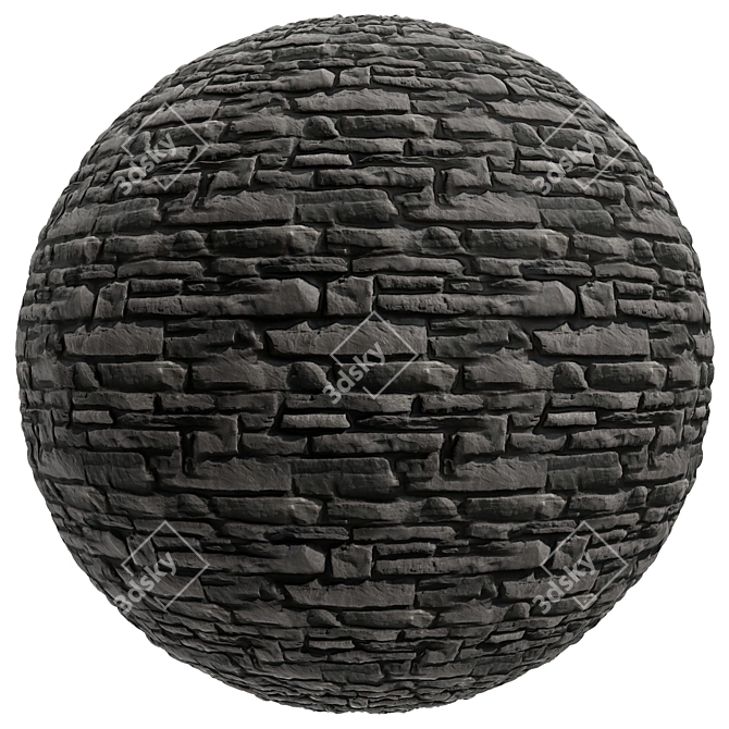 Stone Lokon Texture Set, Seamless 3D model image 2