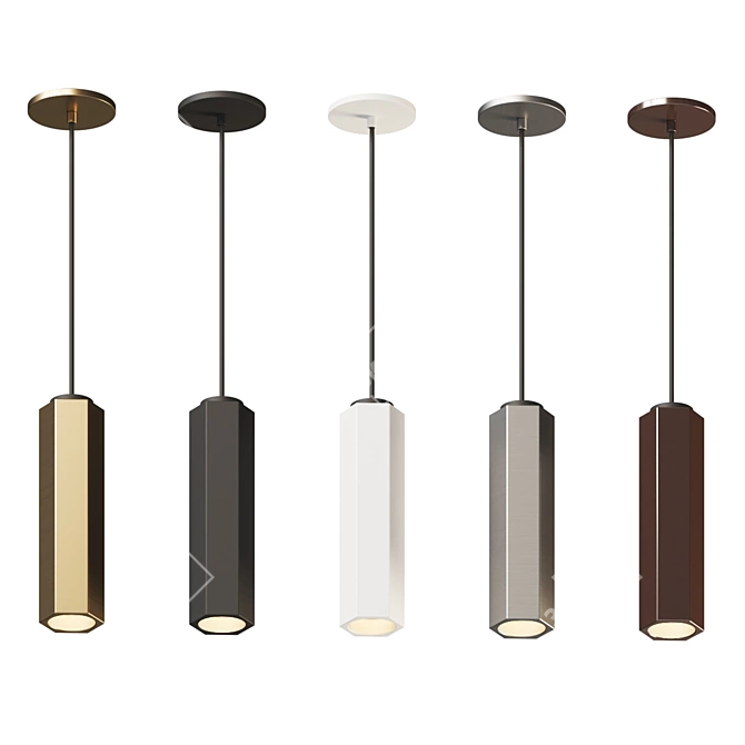 Modern Minimalist Pendant Light 3D model image 4