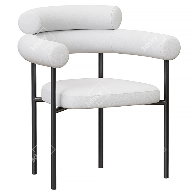 Modern Portia Dining Chair 2014 3D model image 3