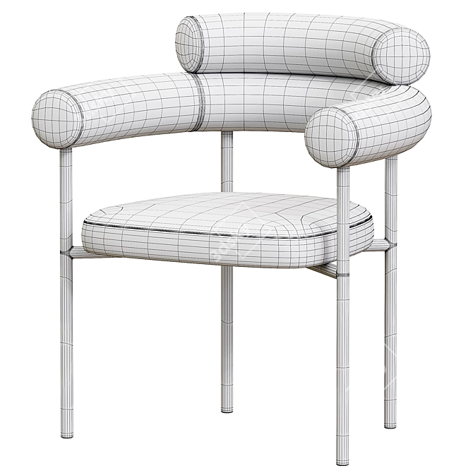 Modern Portia Dining Chair 2014 3D model image 4