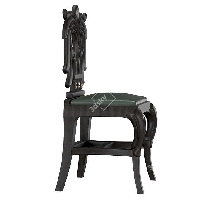 Chrome Hearts Filigree Chair: Luxe Heart Detail 3D model image 3