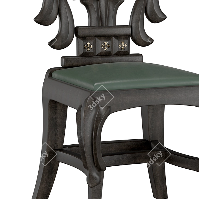 Chrome Hearts Filigree Chair: Luxe Heart Detail 3D model image 4