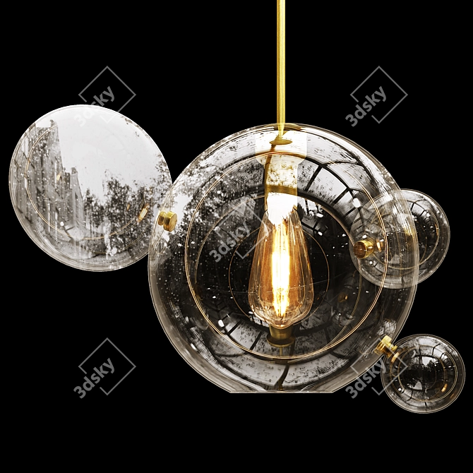 Bubble Pendant Light Fixture 3D model image 3