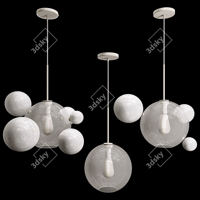 Bubble Pendant Light Fixture 3D model image 5