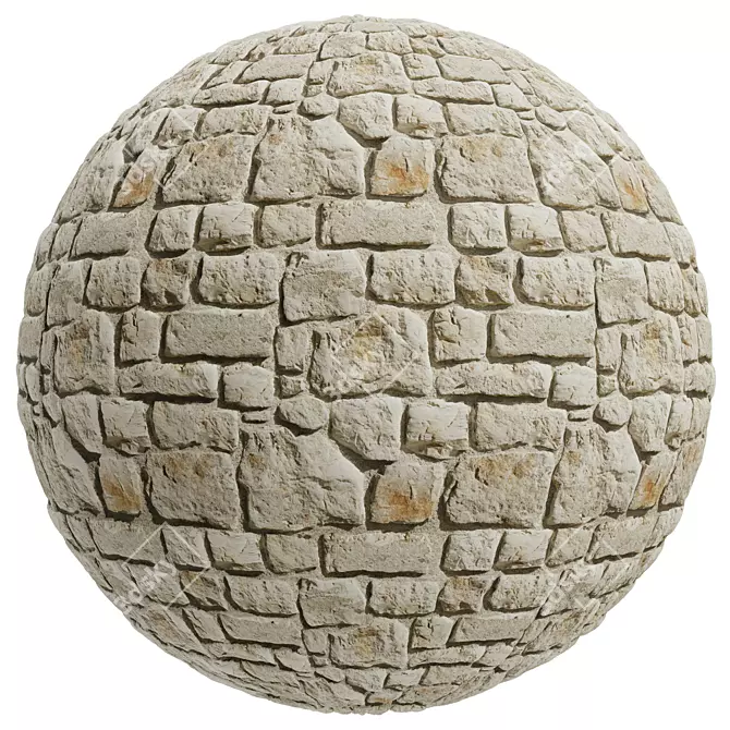 Java Stone Texture Set, 3MAT 3D model image 2