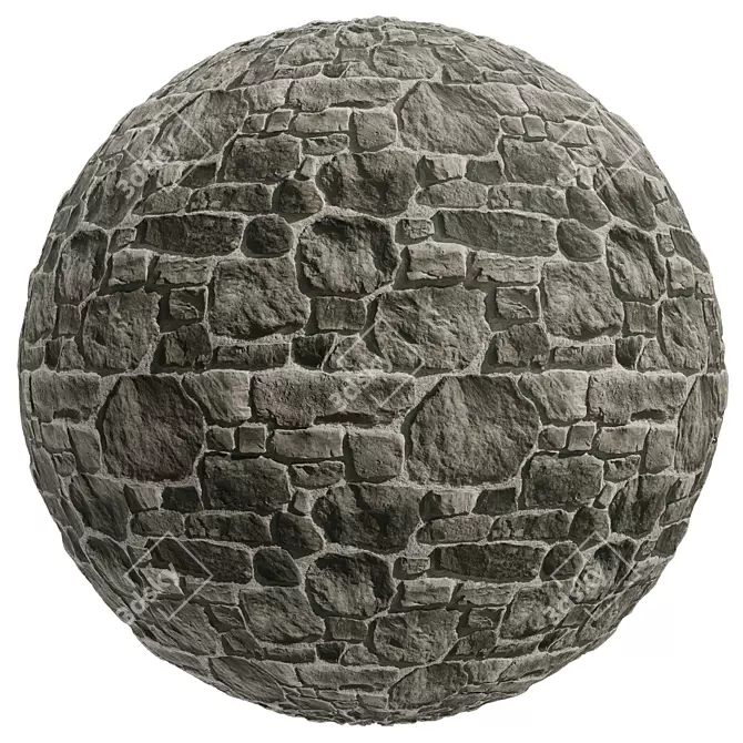 Java Stone Texture Set, 3MAT 3D model image 3