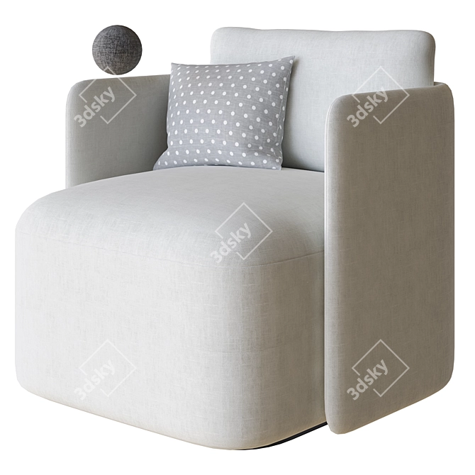 Verellen Hudson Swivel Chair 3D Model 3D model image 1