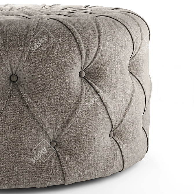 Luxury New Kap Pouf Ottoman 3D model image 3