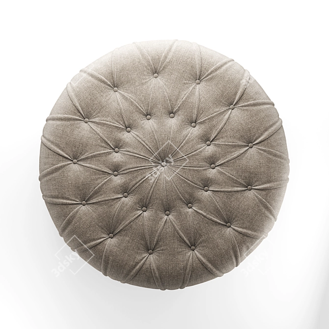 Luxury New Kap Pouf Ottoman 3D model image 4