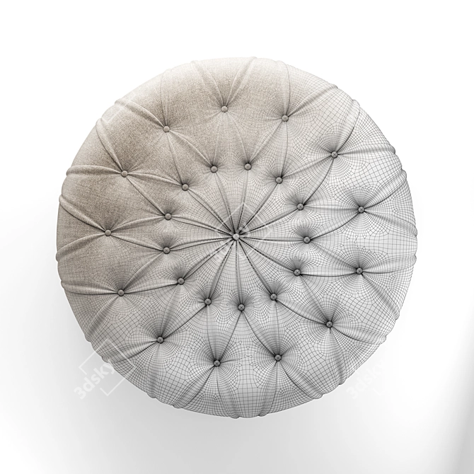 Luxury New Kap Pouf Ottoman 3D model image 5