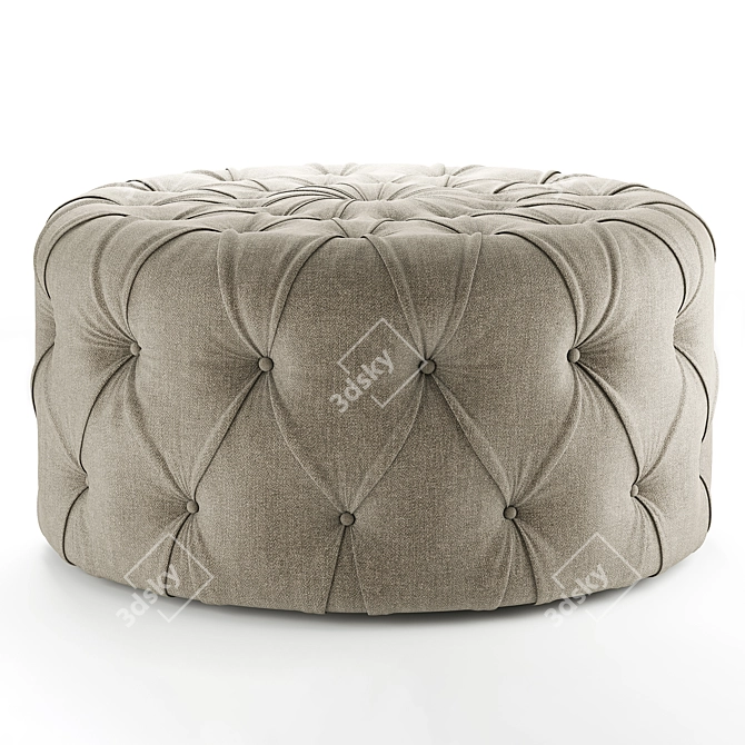 Luxury New Kap Pouf Ottoman 3D model image 6