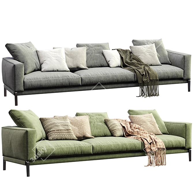 Luxury Modern Sofa Flexform 2013 3D model image 3